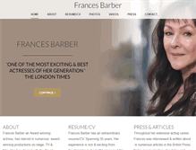 Tablet Screenshot of francesbarber.com
